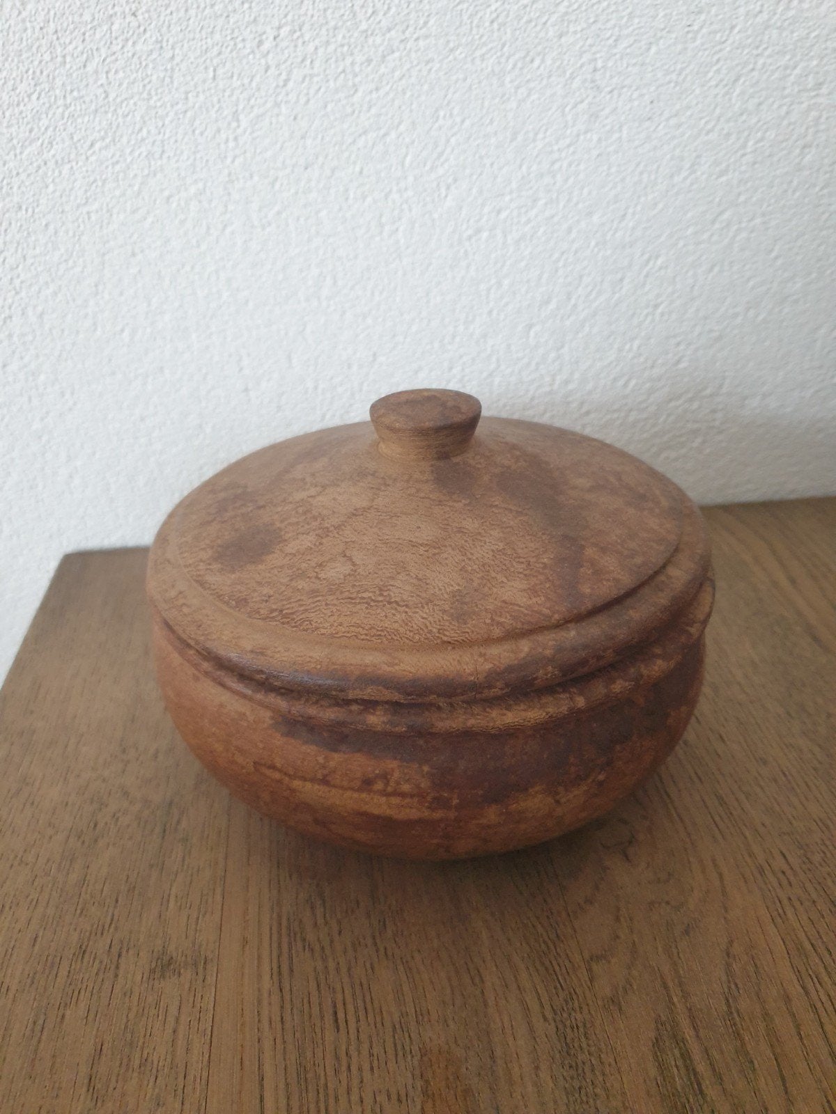 oud houten bakje met deksel, Ophalen, Hout, Gebruikt, Landelijk