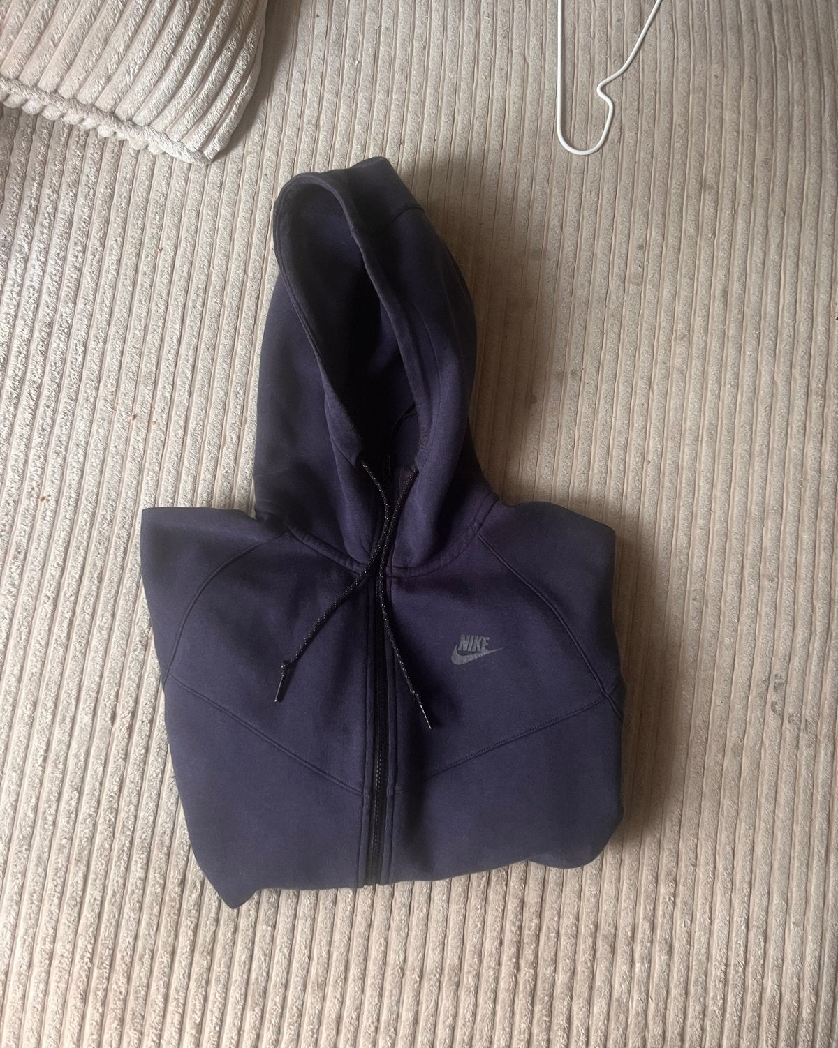 Nike Tech Fleece Hoodie Donkerblauw - Maat M, Ophalen of Verzenden, Zo goed als nieuw, Maat 48/50 (M), Blauw