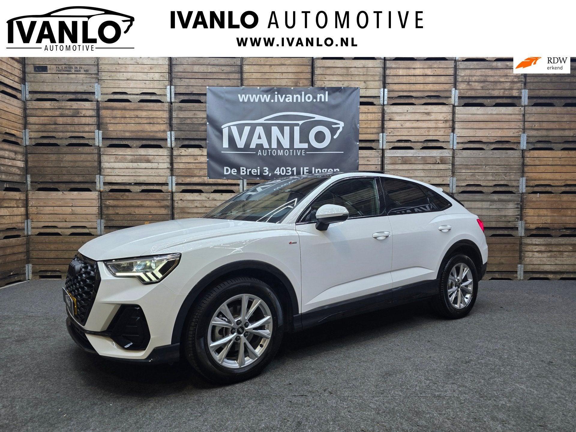 Audi Q3 Sportback 35 TFSI S Edition Full Led Pano Navi Camer, 150 pk, Wit, Origineel Nederlands, Bedrijf