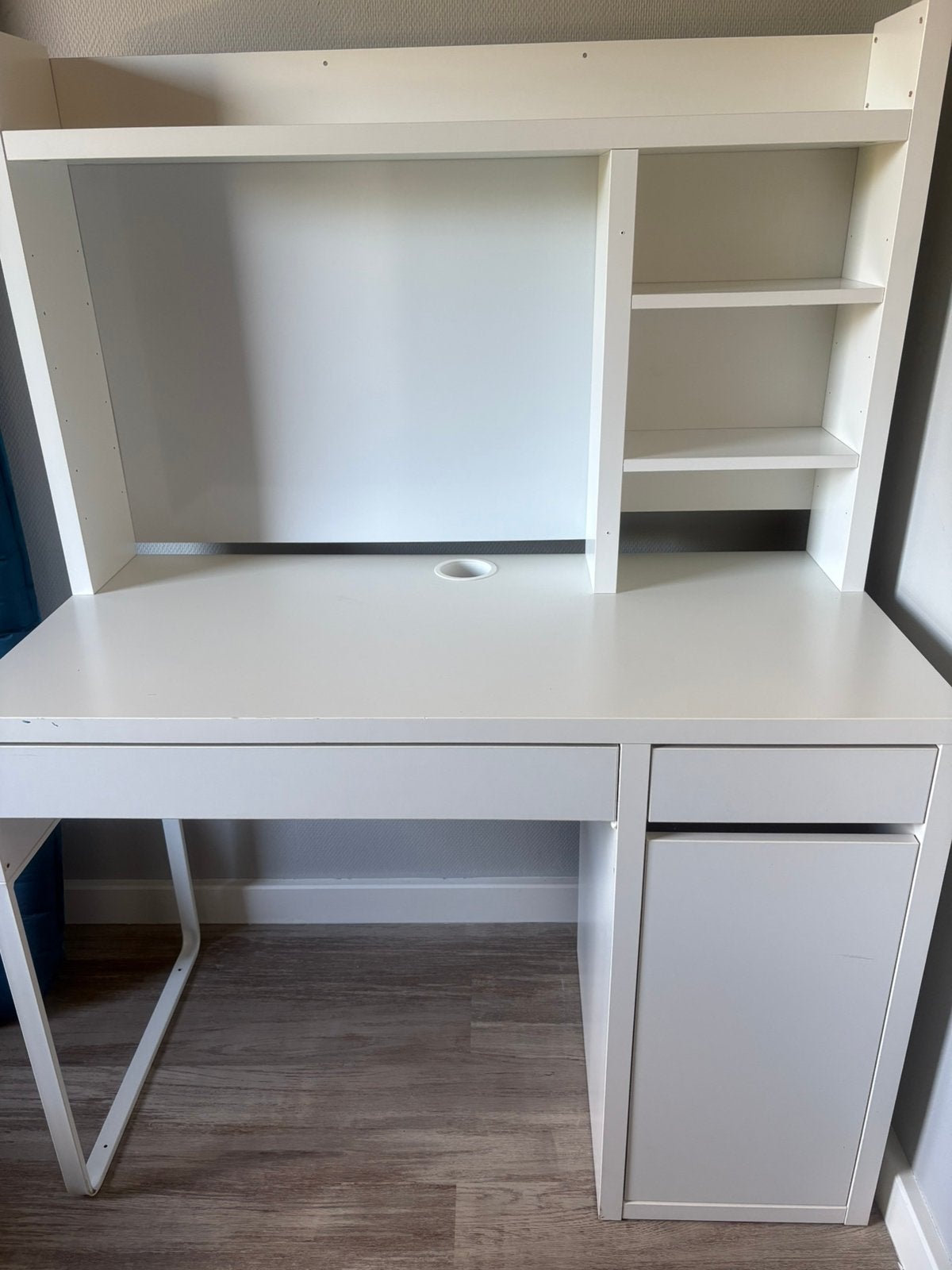 Ikea micke bureau, Ophalen of Verzenden, Gebruikt, Wit