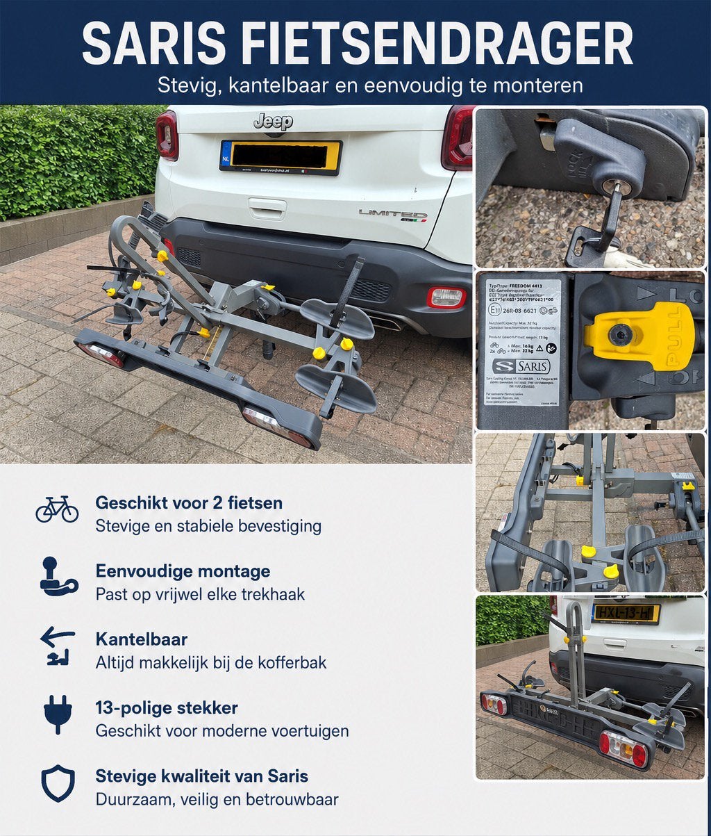 Saris fietsdrager, Ophalen, Zo goed als nieuw
