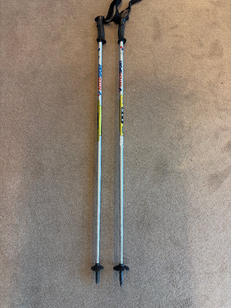 Skistokken van Intersport, lengte 115cm, Overige merken, Gebruikt, Stokken, 100 tot 140 cm