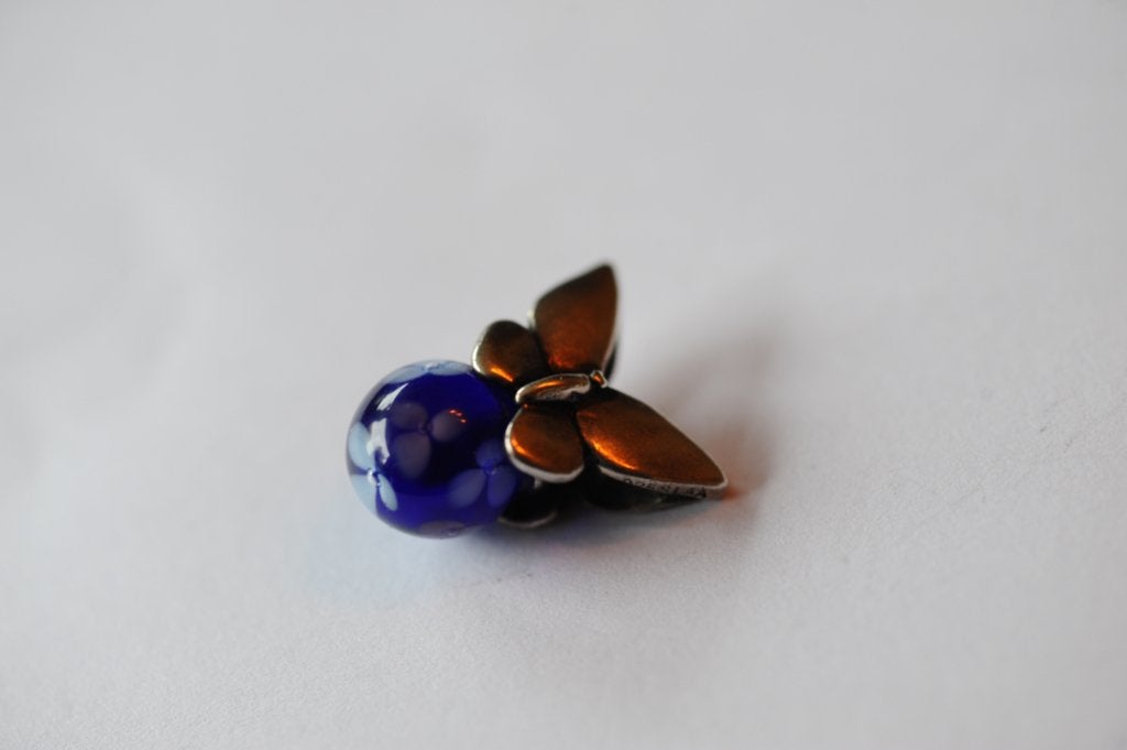 Trollbeads. Summer butterfly purple, Ophalen, Zo goed als nieuw, Paars, Zilver