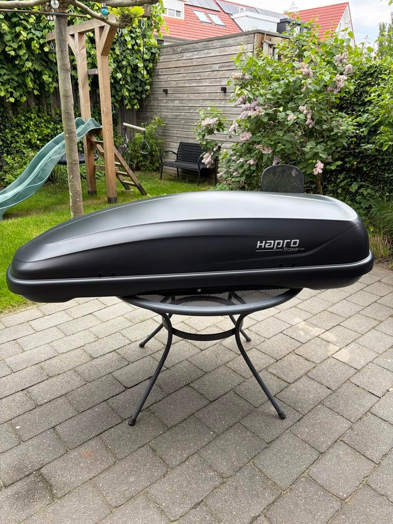 Thule dakdragers en Hapro dakkoffer te koop 2x gebruikt, Auto diversen, Dakdragers, Ophalen, Zo goed als nieuw