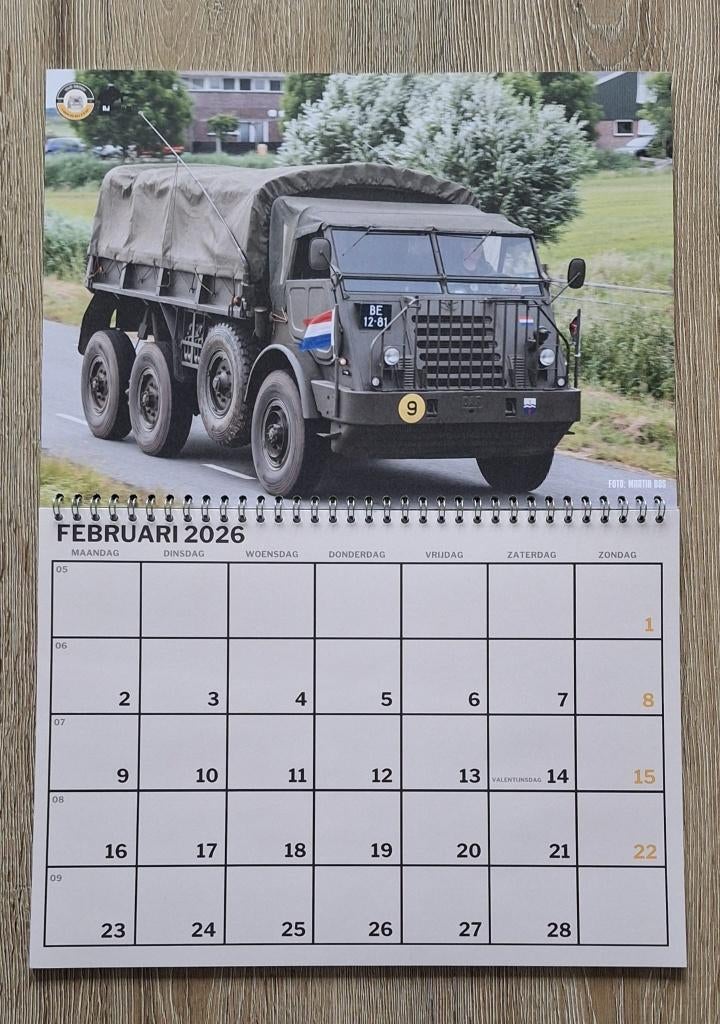 DAF YA328 Kalender 2026 - RJarmy Exclusief! Nijmegen, Ophalen of Verzenden, Landmacht, Nederland, Foto of Poster