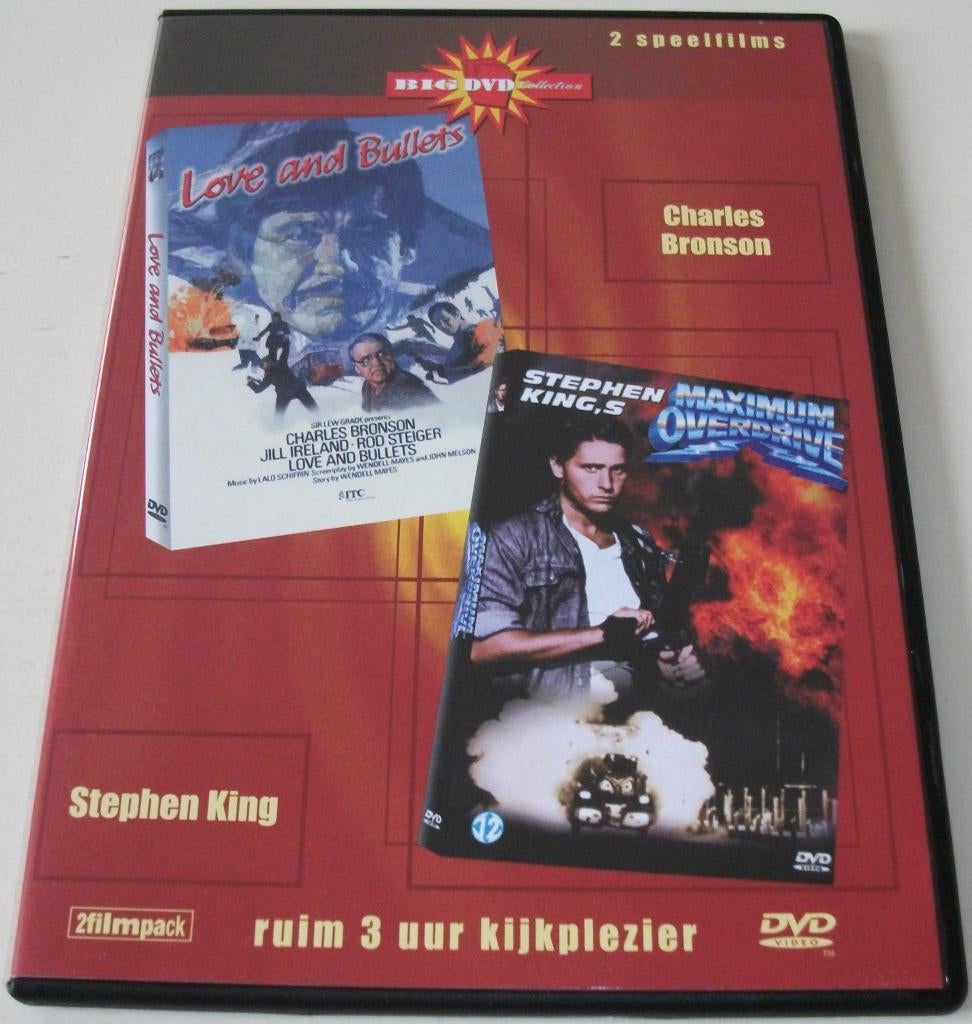 Film-Pack *** LOVE AND BULLETS & MAXIMUM OVERDRIVE ***, Vanaf 12 jaar, Ophalen of Verzenden, Zo goed als nieuw