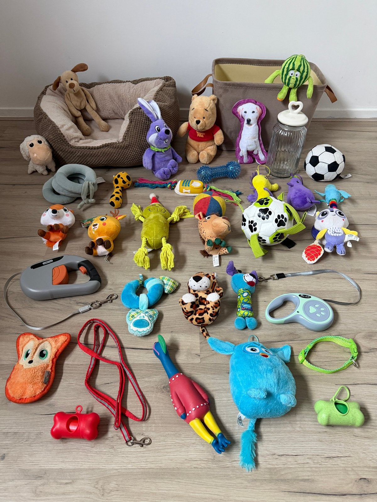 Groot puppy pakket (36 delig) speeltjes mand riem, Ophalen of Verzenden, Zo goed als nieuw, Hondenspeelgoed