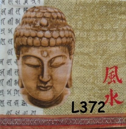 OPRUIMING servetten decoupage - boeddha L372, Verzenden, Nieuw