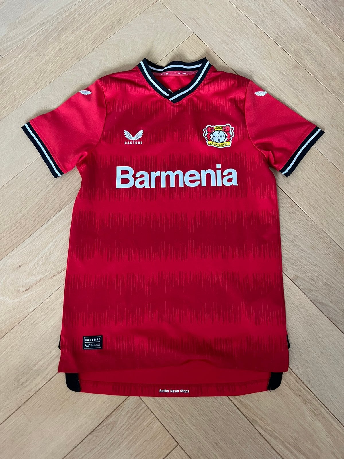 Voetbalshirt Bayer Leverkusen maat 164, Maat S, Ophalen of Verzenden, Zo goed als nieuw, Shirt