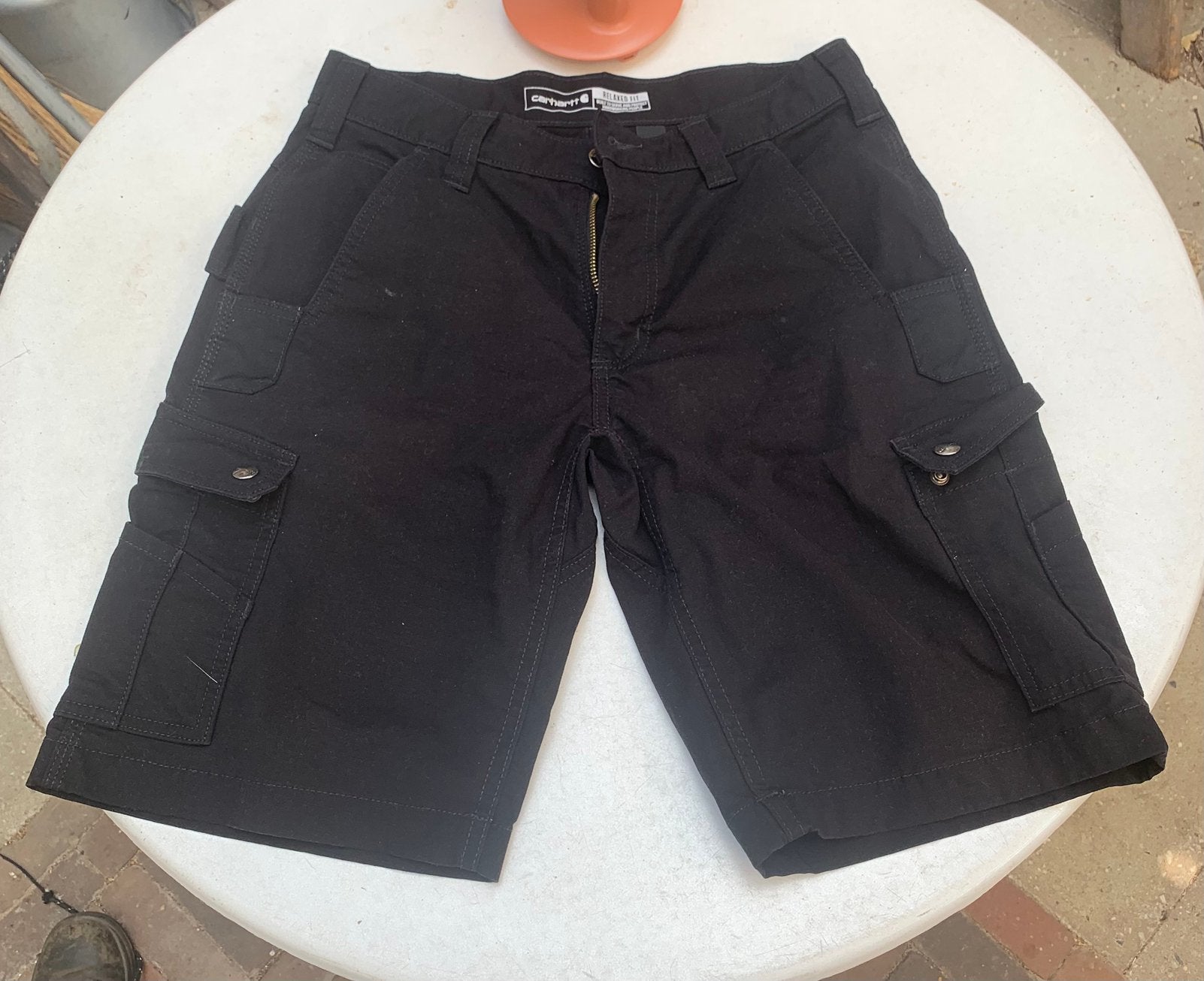 Carhartt 104727 korte werkbroek. (2 stuks), Ophalen of Verzenden, Zo goed als nieuw, Overige maten, Zwart