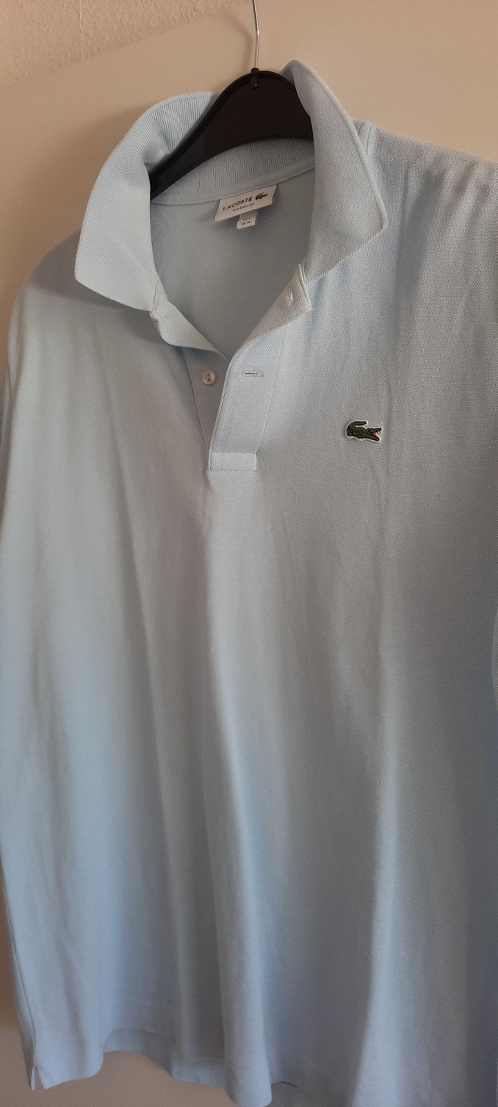 Lacoste Classic Fit Polo - Lichtblauw - Maat M, Maat 52/54 (L), Blauw, Lacoste, Nieuw