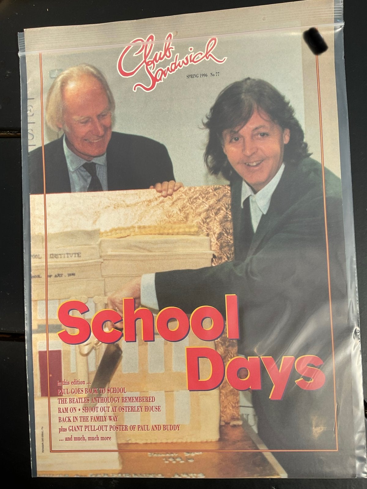 Club Sandwich Magazine School Days Spring 1996 No. 77, Ophalen of Verzenden, Zo goed als nieuw, Muziek, Film of Tv