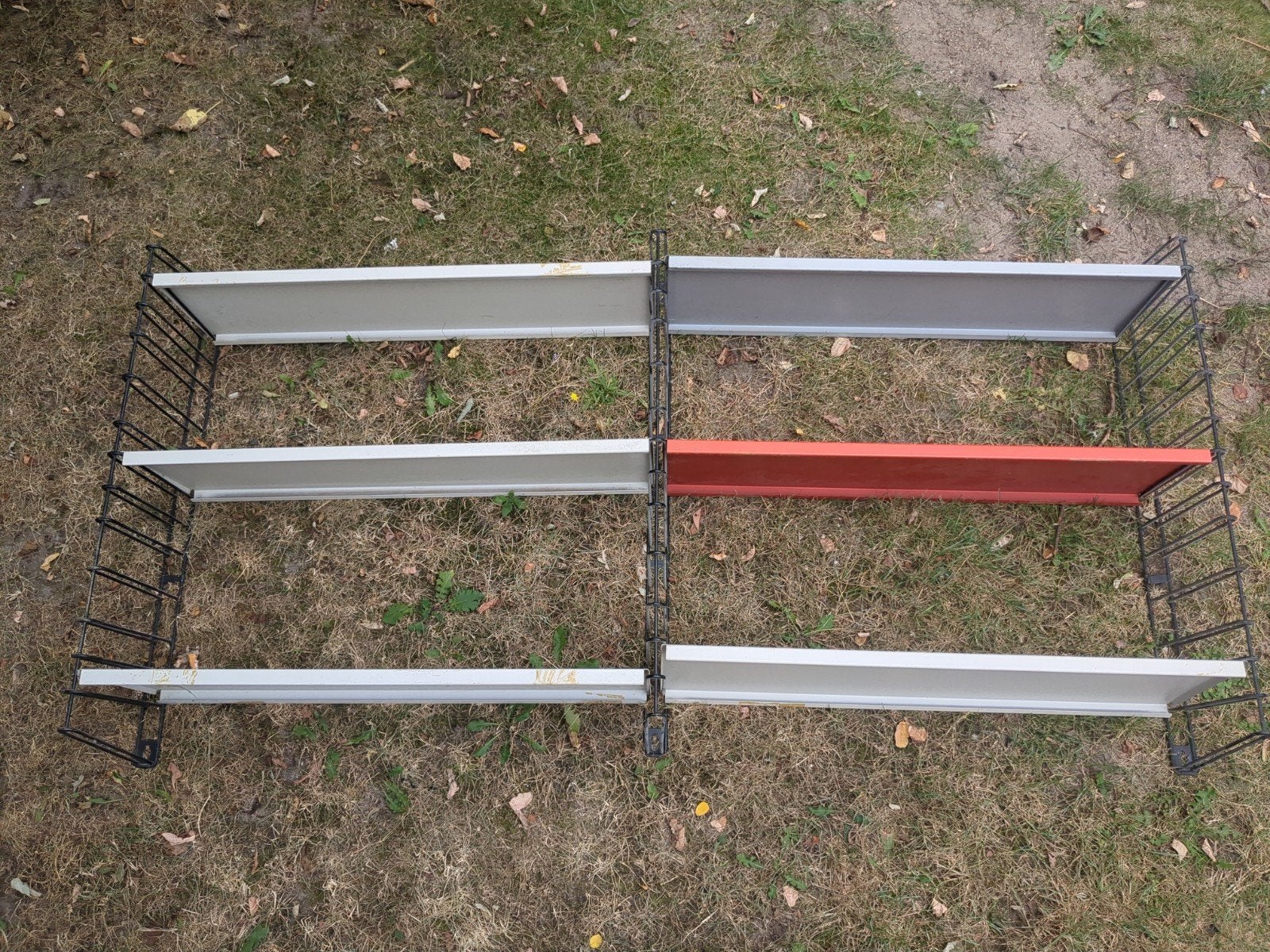 tomado dubbel wandrek met 6 legplanken, Ophalen of Verzenden, Gebruikt, 25 tot 50 cm, Minder dan 150 cm