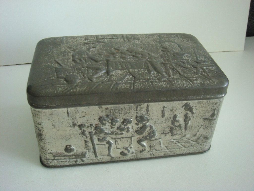 koektrommel, Verzamelen, Blikken, Gebruikt, Koek(jes), Overige merken, Ophalen of Verzenden