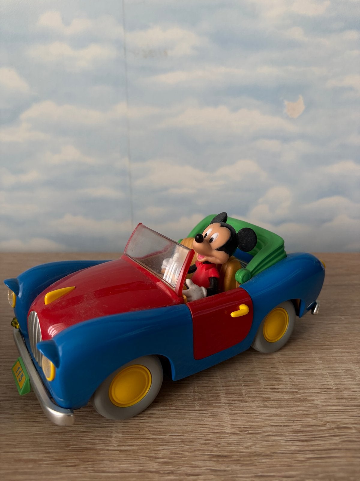 Bburago 113 Mickey Mouse in auto vintage - Disney speelgoed, Ophalen of Verzenden, Gebruikt