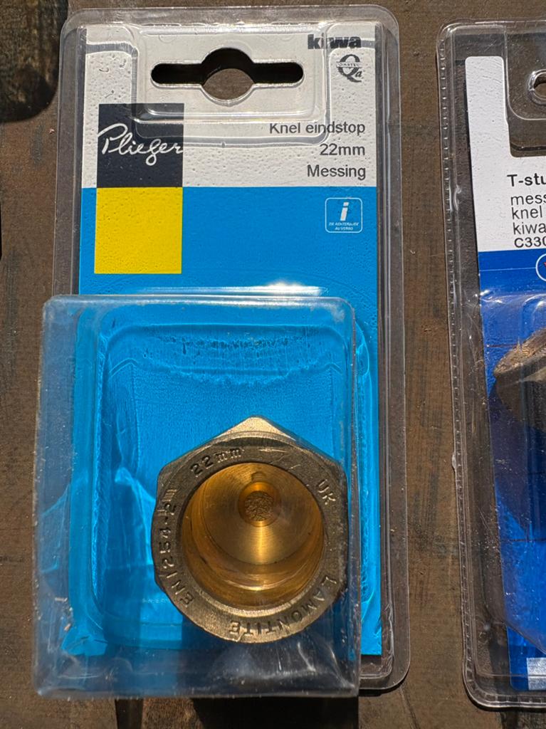 Nieuwe messing knelkoppelingen en verloopset, Ophalen of Verzenden, Nieuw, Koper, Overige typen