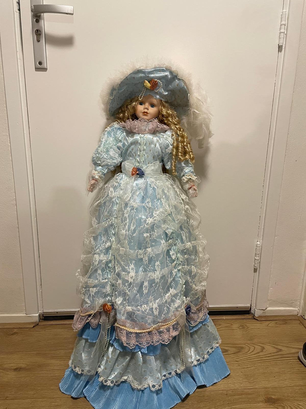 Tatiana Collection Porcelain Doll Grote Verzamelpop 90 cm, Verzamelen, Poppen, Ophalen, Zo goed als nieuw, Pop