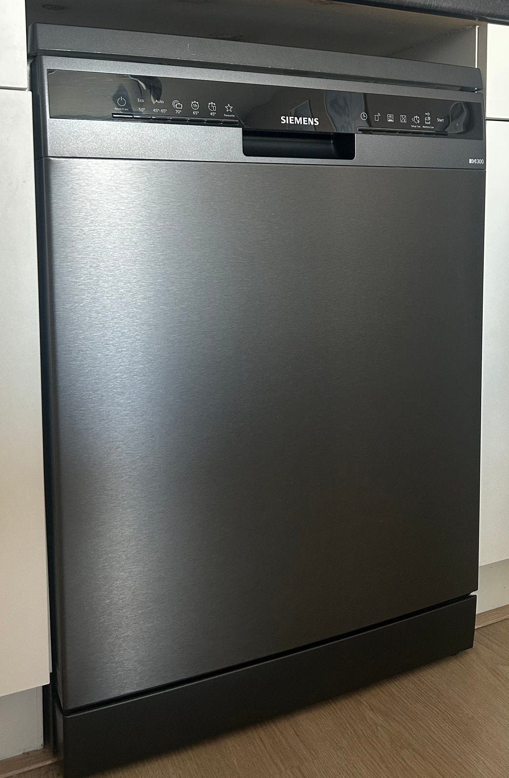 Siemens iQ300 vaatwasser SN23EC03ME/34 – Zwart, Ophalen, Minder dan 85 cm, 60 cm of meer, Minder dan 10 liter