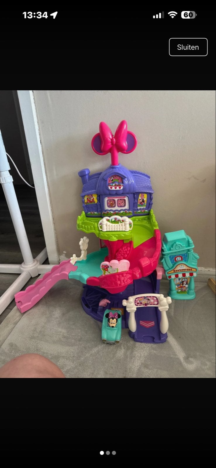 VTech Toet Toet Auto's Minnie Mouse Speelset, Ophalen, Gebruikt, Meisje