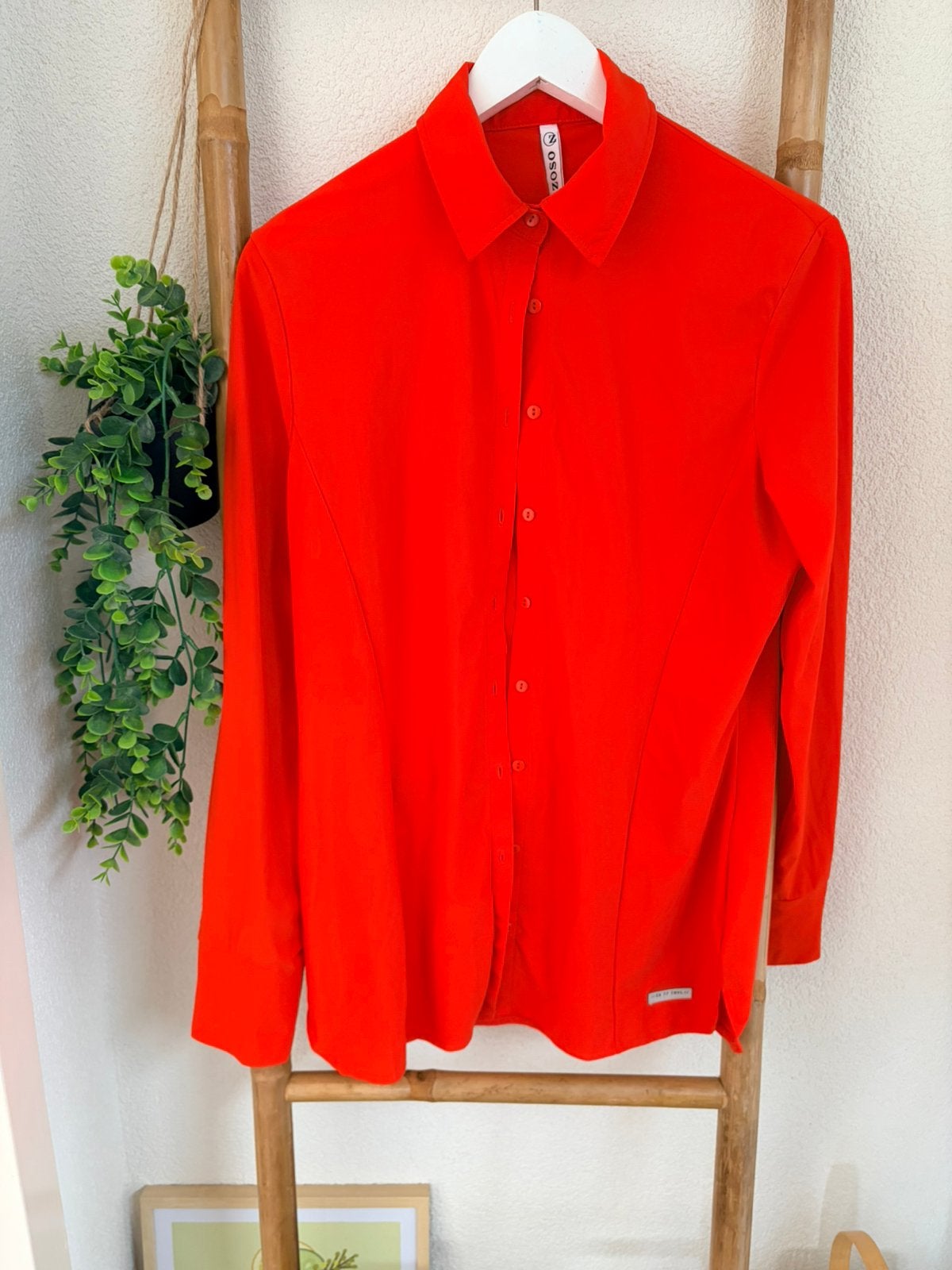 Zoso travelstof blouse maat M, Ophalen of Verzenden, Zo goed als nieuw, Maat 38/40 (M), Oranje