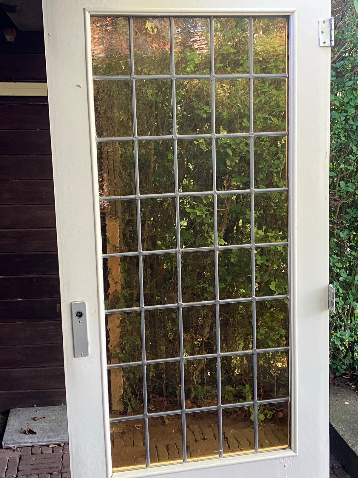 Geel Glas-in-lood Raam - 590x1350mm, Doe-het-zelf en Verbouw, Ophalen, Gevelraam of Ruit, Gebruikt, Minder dan 80 cm