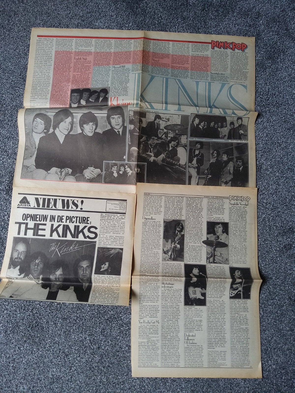 The Kinks:  A3  formaat, Ophalen of Verzenden, Boek, Tijdschrift of Artikel