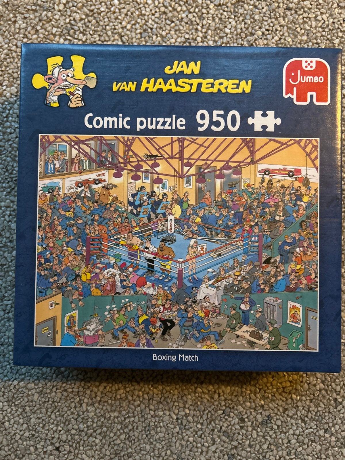 Jan van Haasteren Comic Puzzel - Boxing Match 950 stukjes, Ophalen of Verzenden, 500 t/m 1500 stukjes, Zo goed als nieuw, Legpuzzel