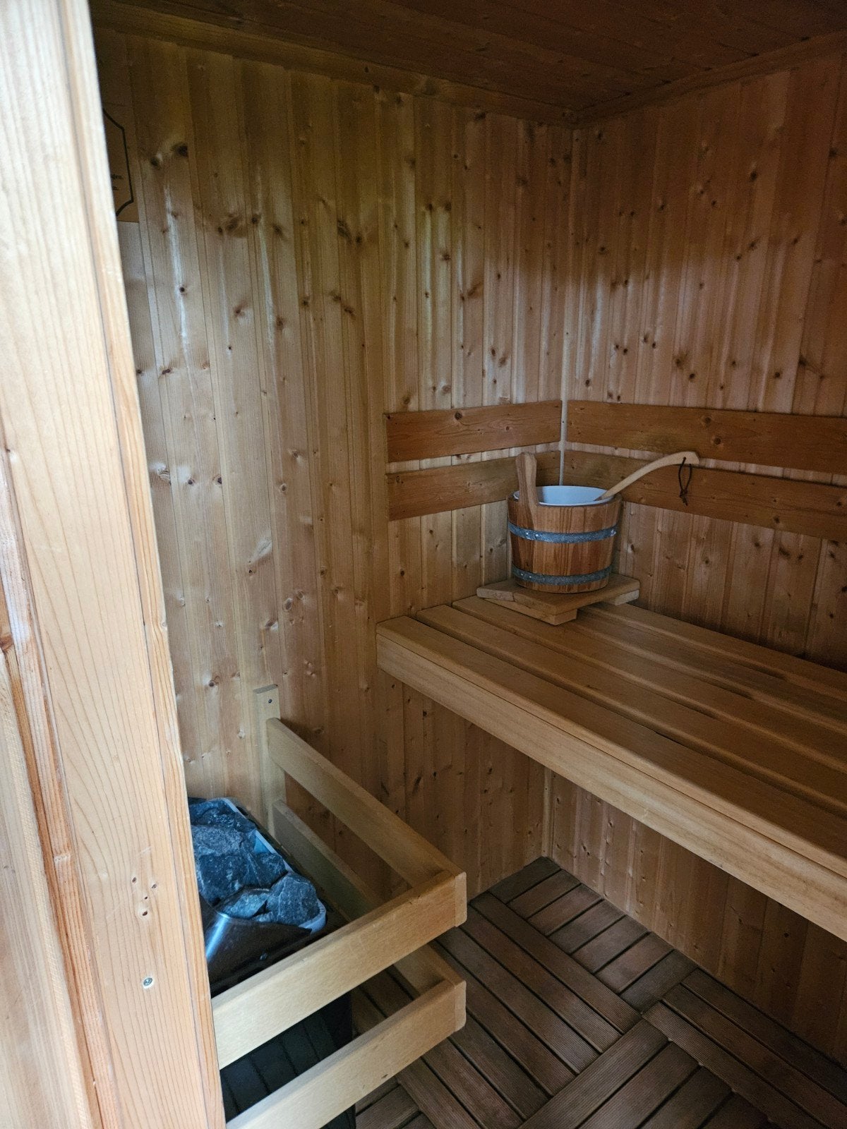 Oy Saunatec ltd Sauna - Zelf af te halen, Ophalen, Gebruikt, Fins of Traditioneel, Complete sauna