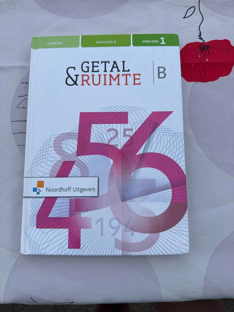 VWO Wiskunde B boek Getal & Ruimte 4, 5, 6 (deel 1), Boeken, Ophalen of Verzenden, Gelezen, VWO, Wiskunde B