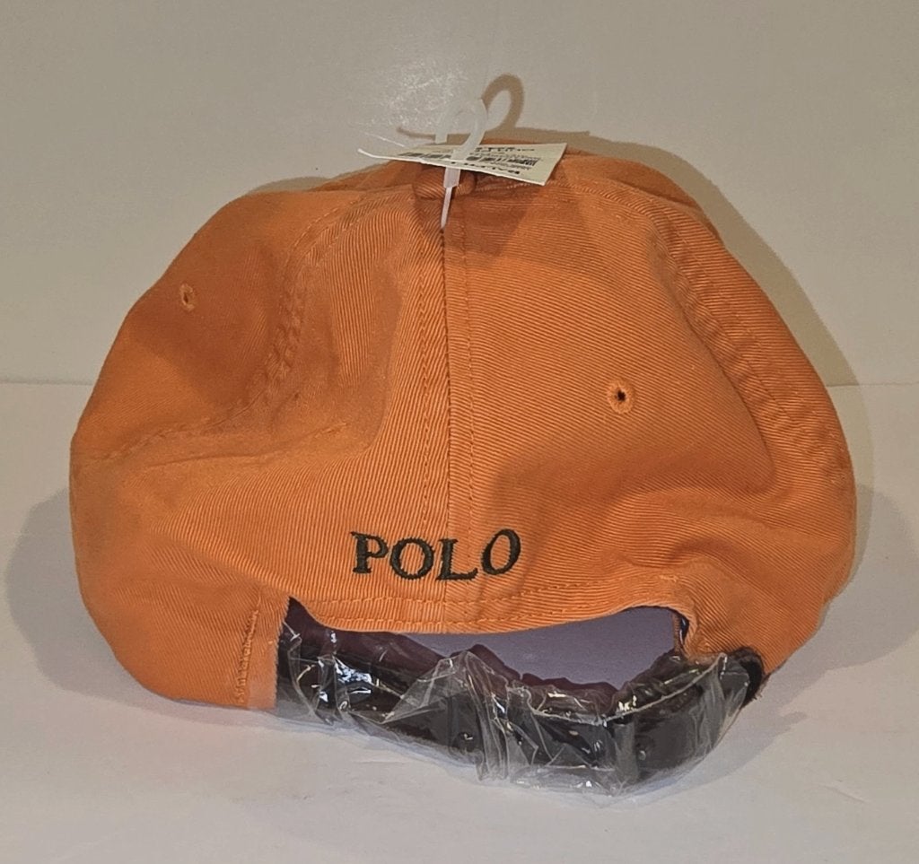 NIEUW Polo Ralph Lauren Pet met LEDEREN BANDJE UNIEK! ORANJE, Ophalen, One size fits all, Pet, Polo Ralph Lauren
