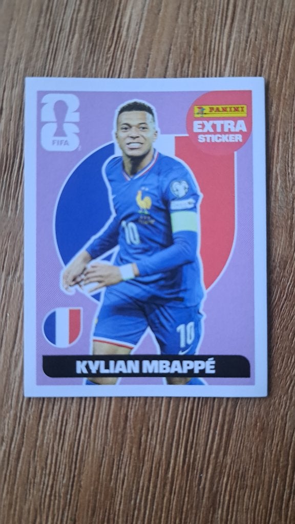 Panini sticker mbappe, 1980 tot heden, Nieuw, Ophalen of Verzenden, Prent
