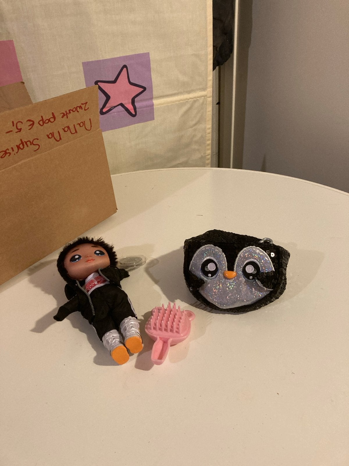 Na! Na! Na! Surprise pop met pinguïn portemonnee, Ophalen of Verzenden, Gebruikt, Meisje