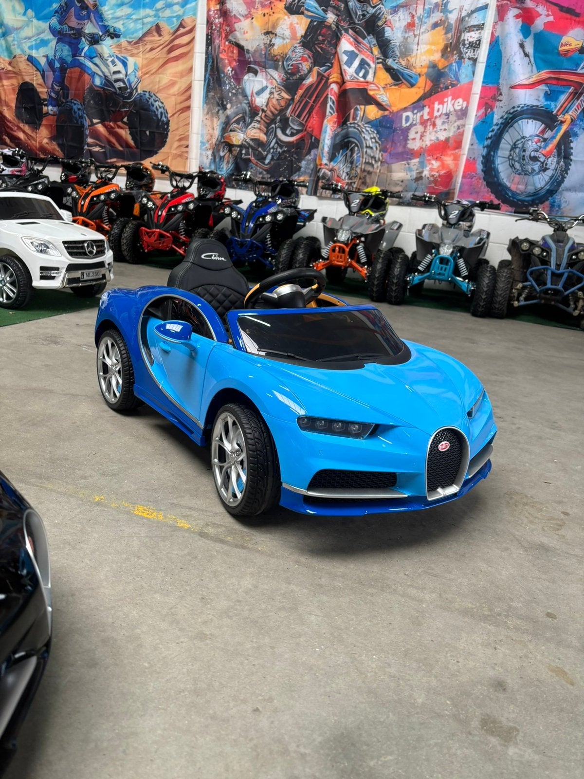 ‼️Nieuw‼️ Bugatti Chiron Kinderauto Op accu 12v 7Ah 2x35w, Dr.Nolenslaan 157E 6136GM Sittard, Nieuw, Ophalen of Verzenden, Info@roadmax.nl