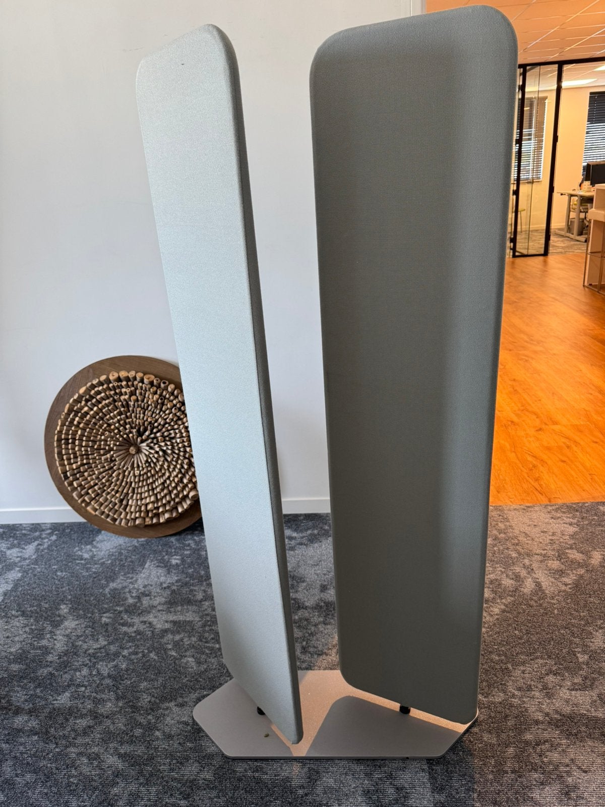 akoestische scheidingswanden / roomdividers – grijs, Ophalen, Gebruikt