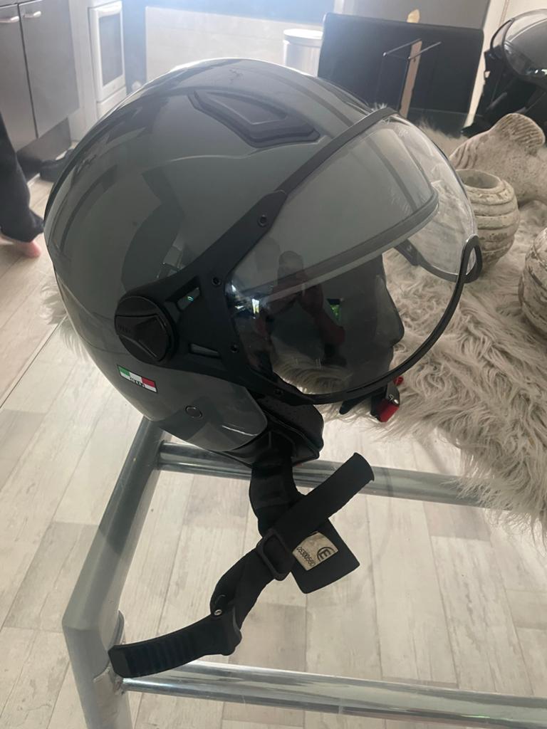 Vito Helmets Scooterhelm Grijs - Maat L, Ophalen of Verzenden, Zo goed als nieuw, Large