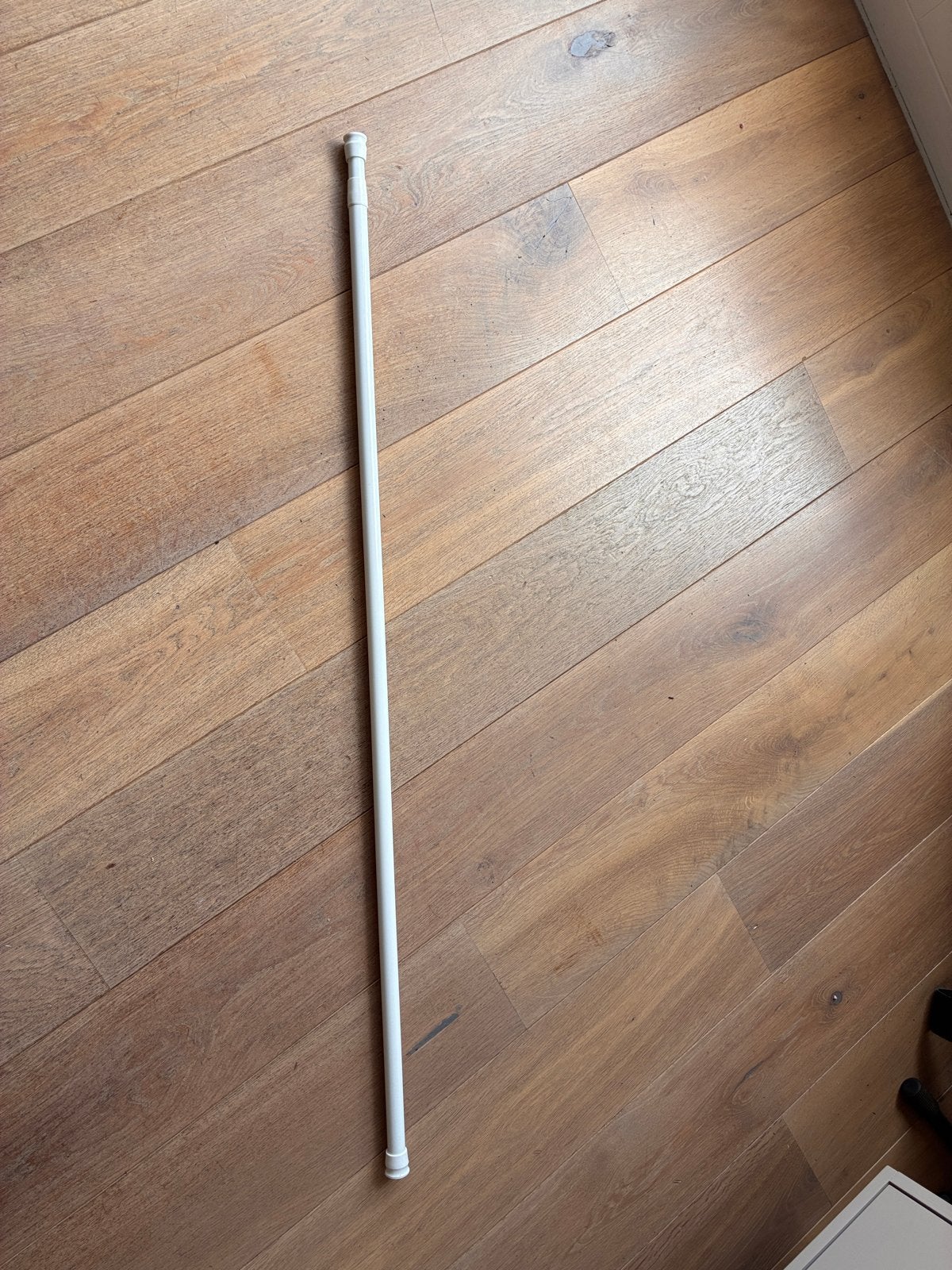 BOTAREN Douchegordijnstang, wit, 120-200 cm, Ophalen, Zo goed als nieuw