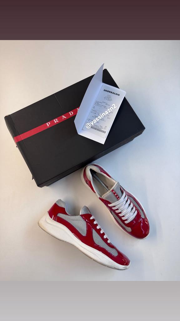 Prada America’s Cup Sneakers – Rood/Wit – mt. 44 – doos, Kleding | Heren, Schoenen, Overige kleuren, Ophalen of Verzenden, Sneakers of Gympen