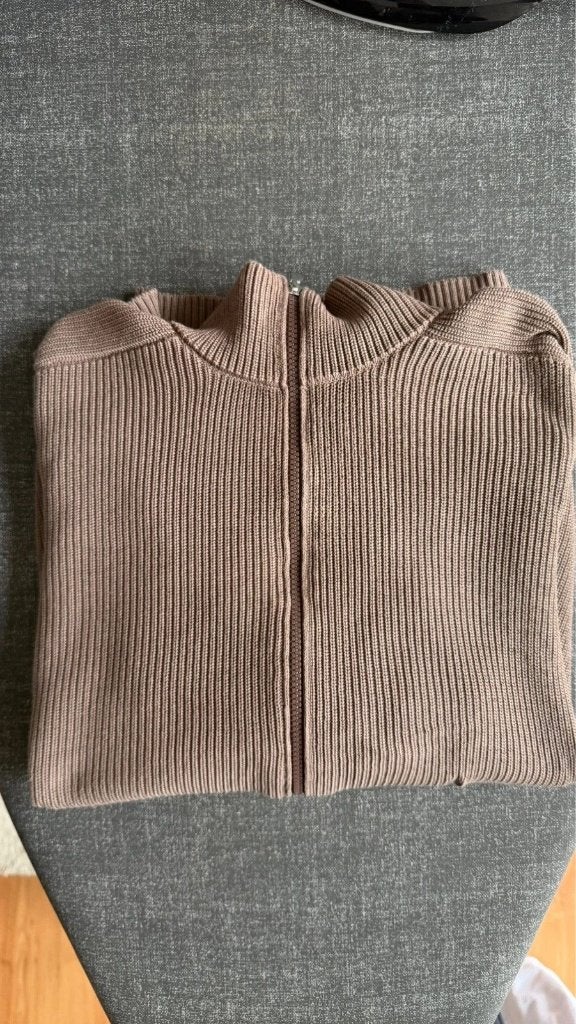 Gran Sasso 100% Katoenen Gebreid Vest Bruin Maat 50 Valt M, Bruin, Nieuw, Gran Sasso, Verzenden