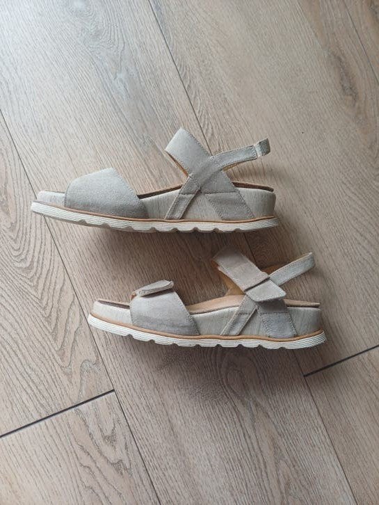 Sandalen Durea maat 39, zgan, Durea, Beige, Zo goed als nieuw, Sandalen of Muiltjes