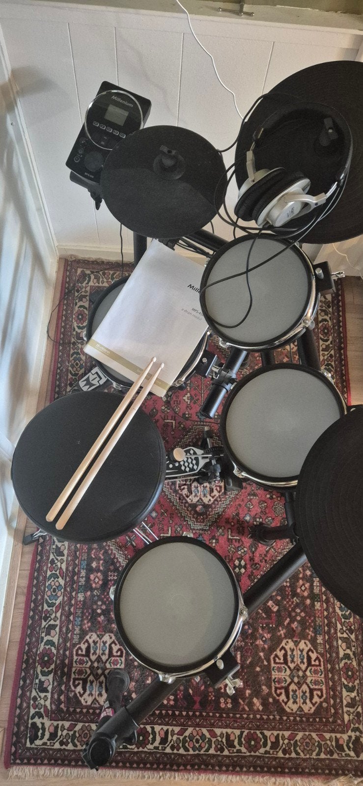 Thomann Millenium MPS-450 E-drumset + Roland koptelefoon, Muziek en Instrumenten, Ophalen, Nieuw, Roland, Elektronisch