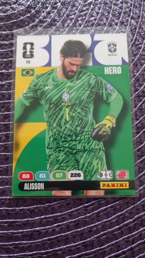 Panini FIFA World Cup 2026 Adrenalyn Alisson Hero Kaart, Ophalen of Verzenden