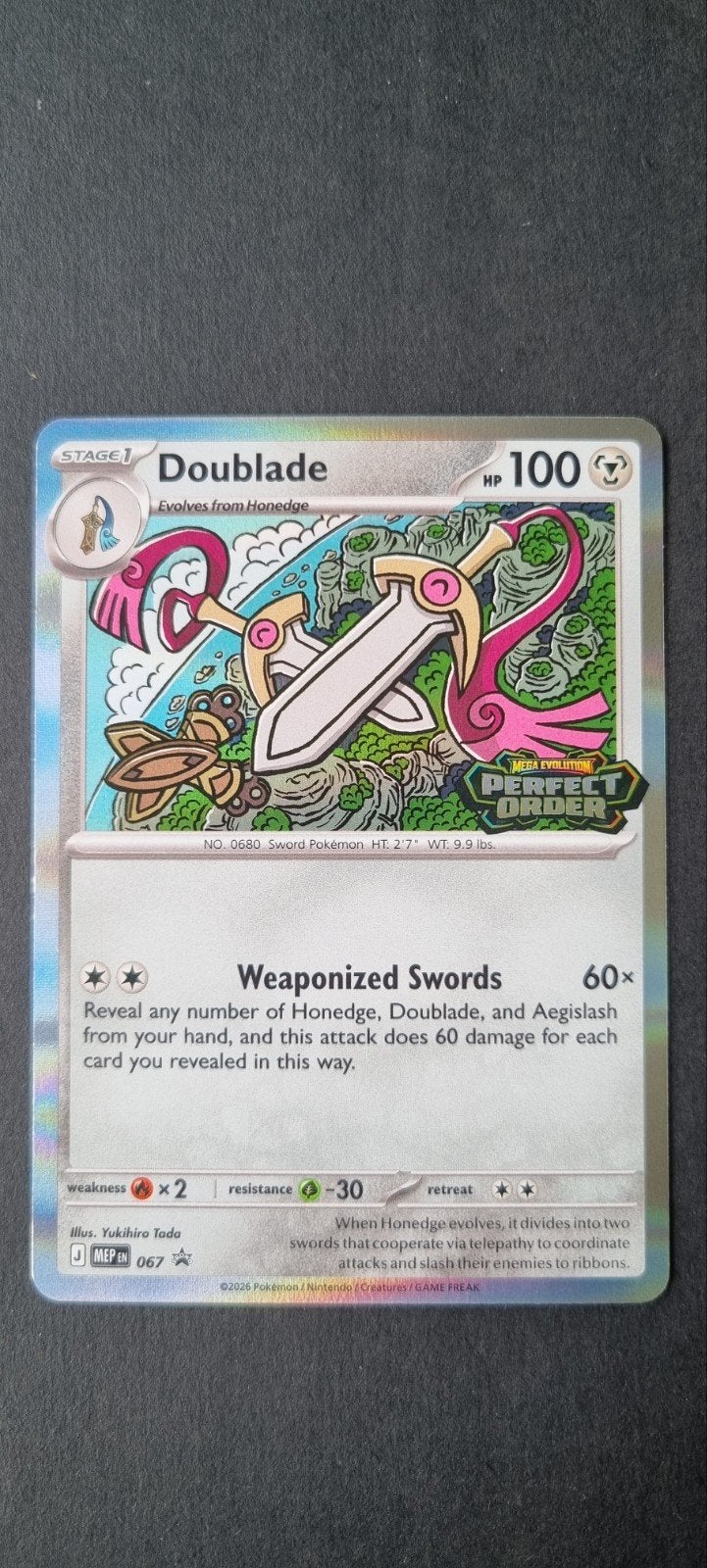 Doublade 067 Mega Evolution Promos (MEP 067), Ophalen of Verzenden, Zo goed als nieuw, Losse kaart