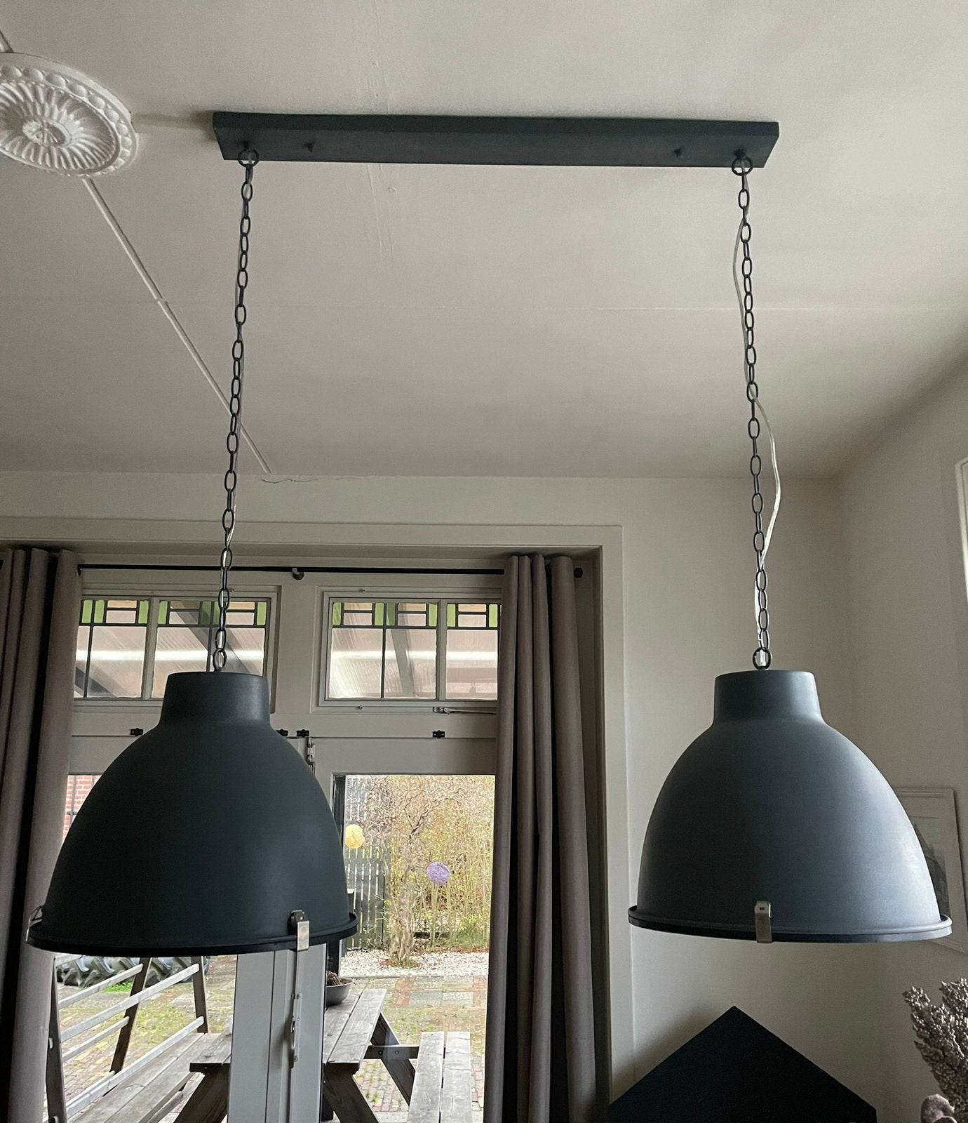 Industriële hanglamp, Ophalen, Gebruikt, Metaal, Minder dan 50 cm
