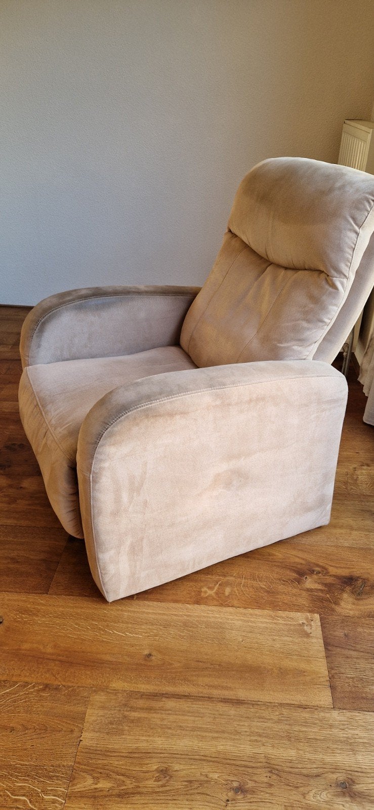 relax fauteuil 2x, Ophalen, Gebruikt, 100 tot 125 cm, Stof