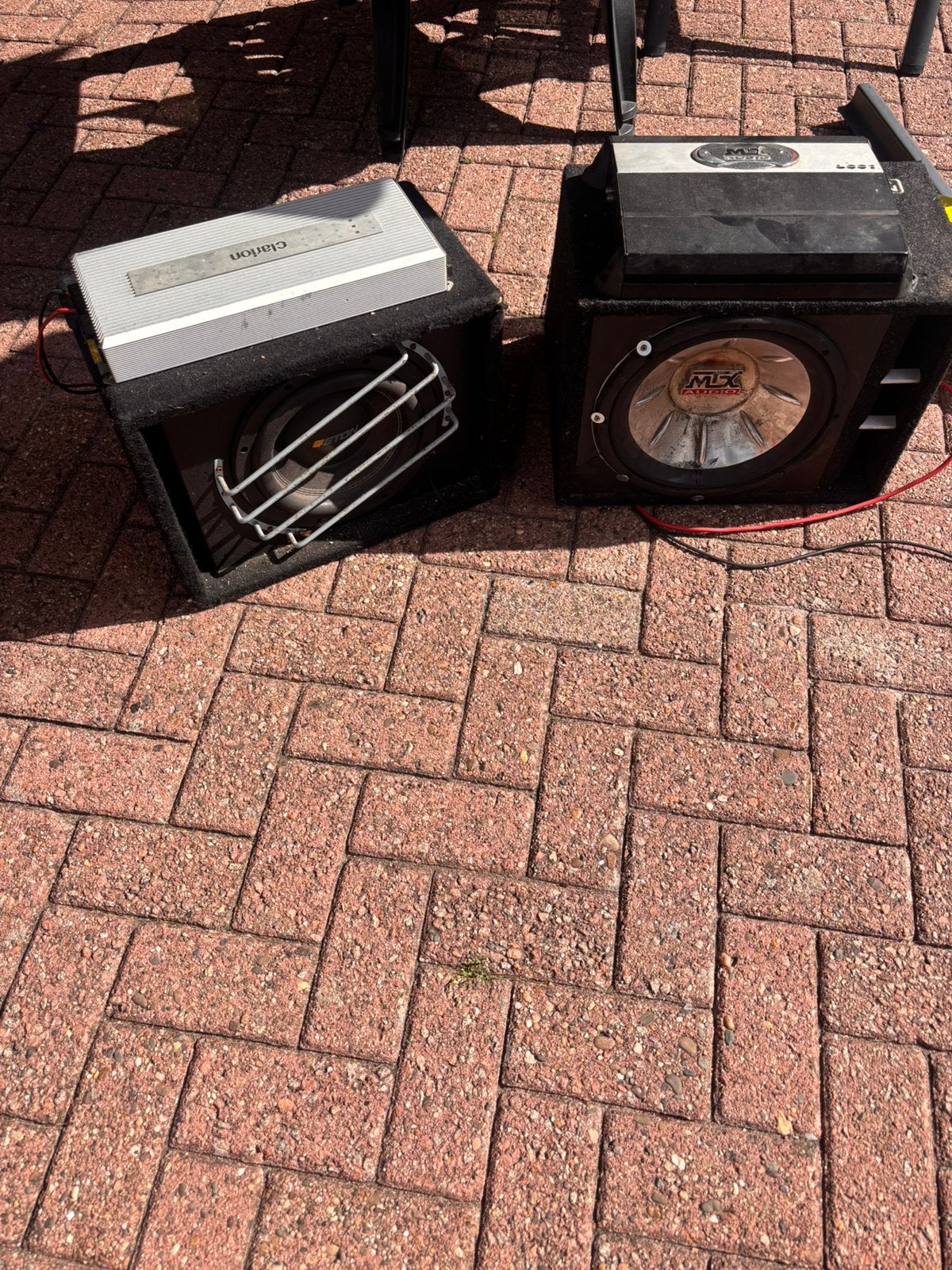 Subwoofer met versterker 1000wat, Ophalen of Verzenden, Zo goed als nieuw