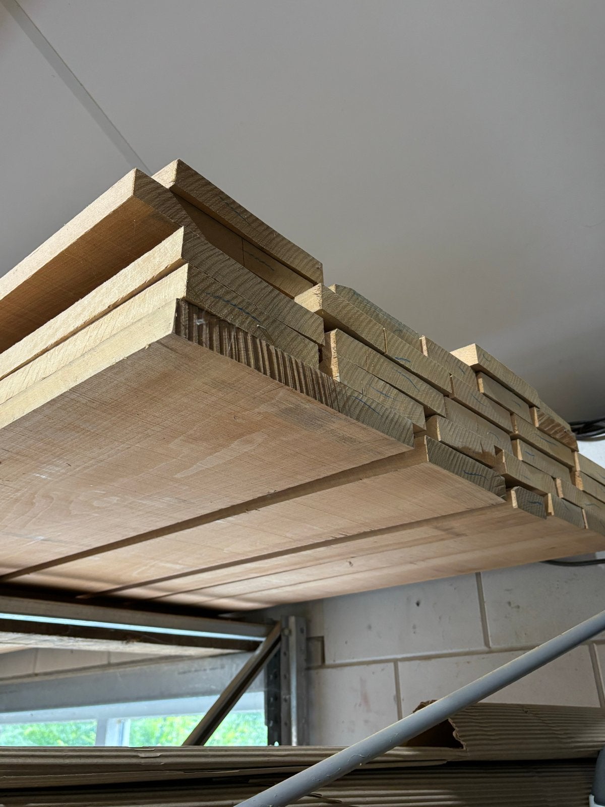 Gestoomd Beuken Hout KD 33mm dik, 4 meter  lang, Doe-het-zelf en Verbouw, Hout en Planken, Ophalen, 25 tot 50 mm, Nieuw, Plank