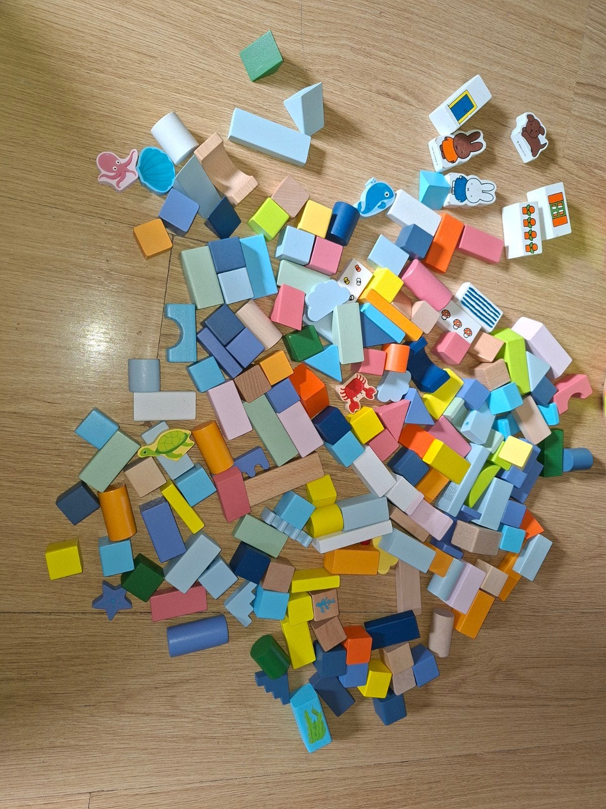 Grote set houten blokken, Ophalen of Verzenden, Gebruikt, Overige merken