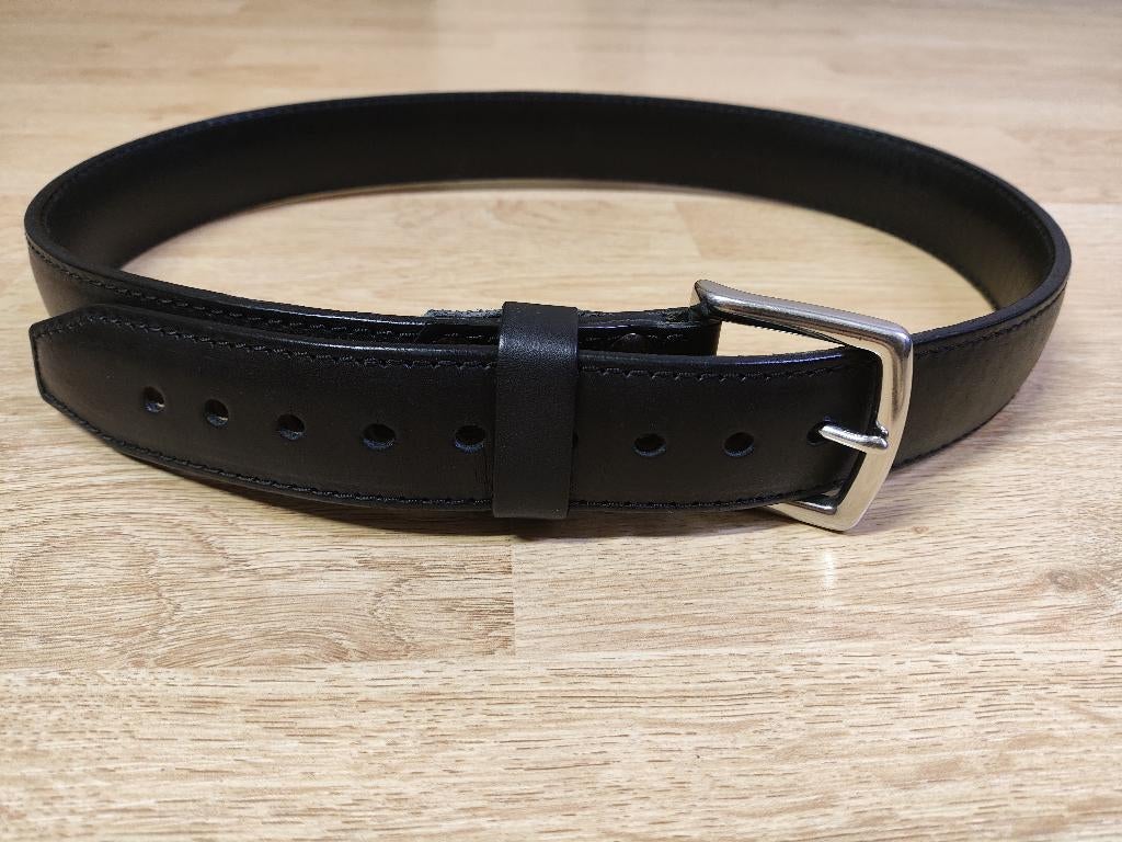 Saddleback leather Riemen (Leder), Kleding | Heren, Riemen en Ceinturen, Nieuw, Zwart, Echt leder, Verzenden