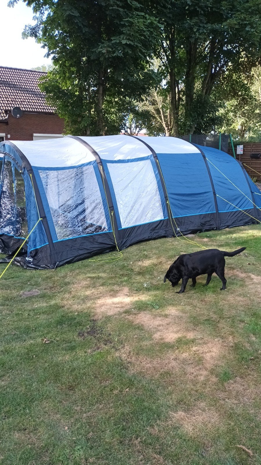 Grote Kampa 6 persoons opblaasbare tent, Ophalen, Zo goed als nieuw, Tot en met 6