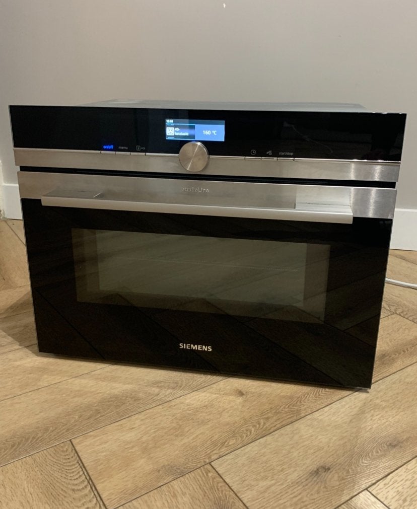 Siemens Studioline Combi oven magnetron met Zelfreiniging, Ophalen, Zo goed als nieuw, Magnetronfunctie